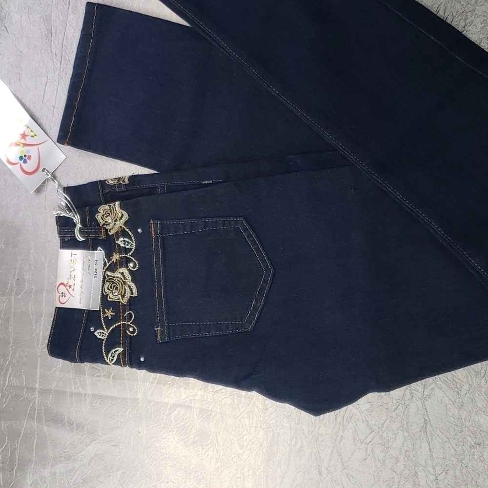 Govinna Indigo Wash Low Rise Skinny Jeans 9/10 - Picture 2 of 5